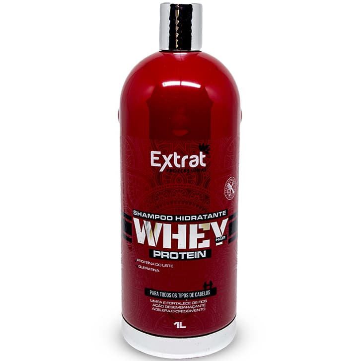 Shampoo Nutrição Hidratante Whey Proteína Fortalecimento e Reposição aos Fios Tratamento Extrat 1L