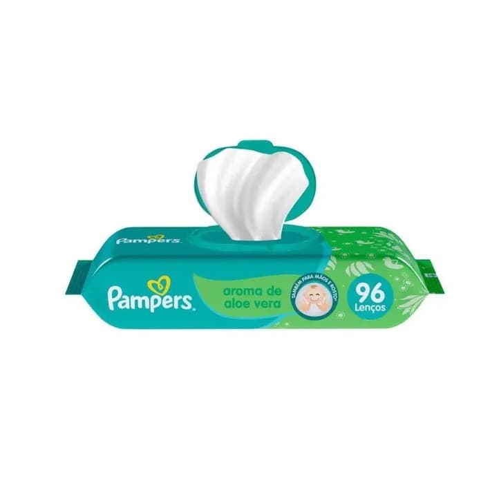 Lenços Umedecidos Pampers Aroma de Aloe Vera 96un