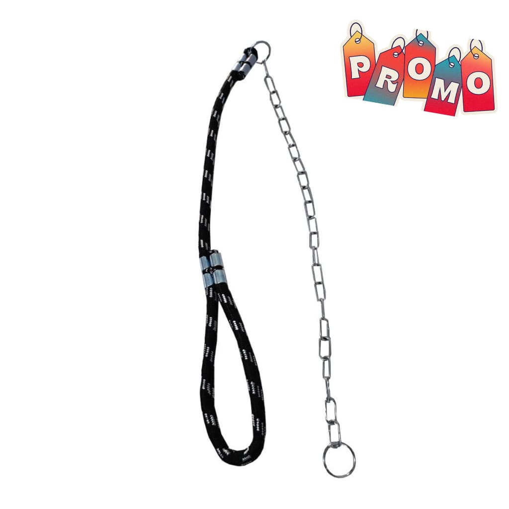 Guia Coleira 16mmx60cm Corrente Pitbull Rottweiler Porte Grande Anti-Puxão
