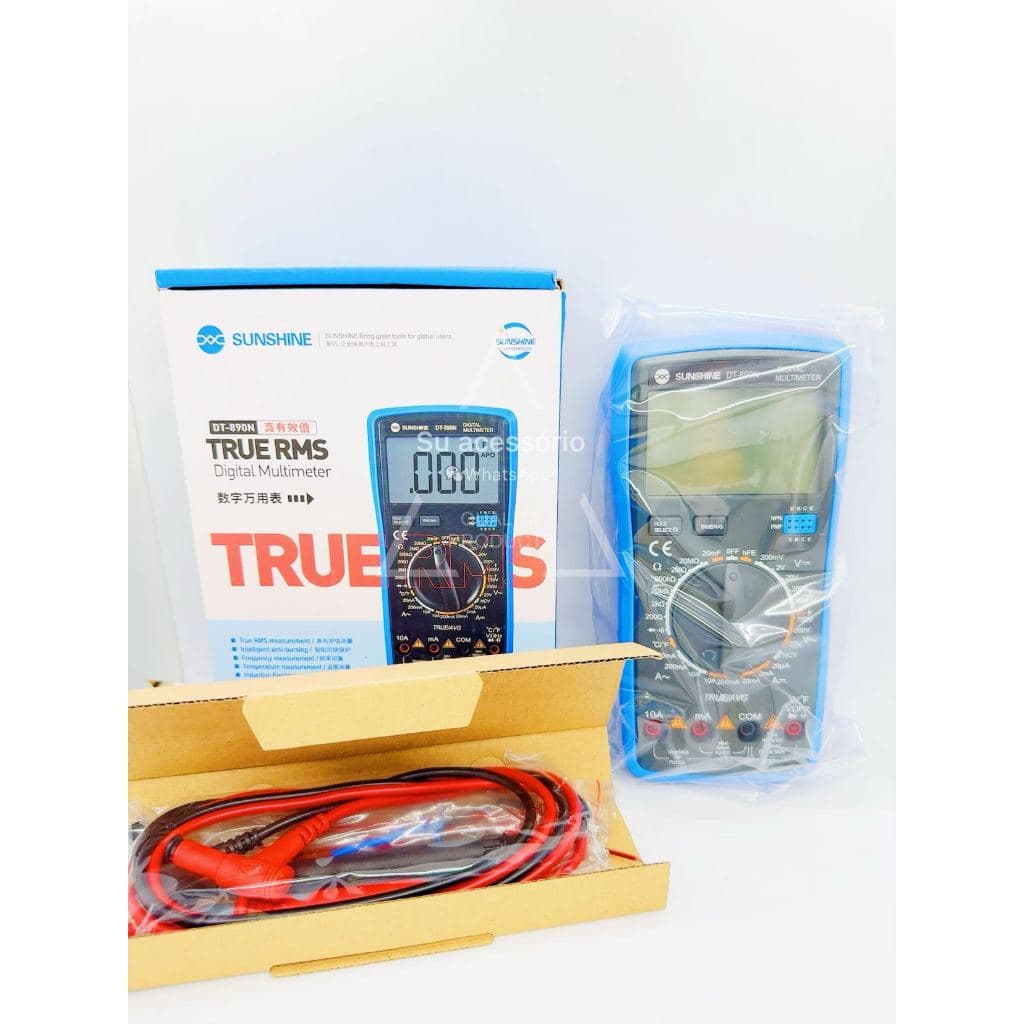 Multímetro DT-890N De Display LCD Auto  Multímetro Digital, Instrumento Digital Automático, Testador Para Reparo