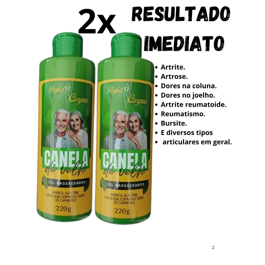 Kit 02 Gel Massageador Canela de Velho Extra Forte