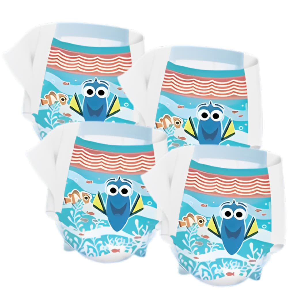 Kit 4 Unidades Fralda Calça Praia e Pisicina Huggies Little Swimmers - P M G XG