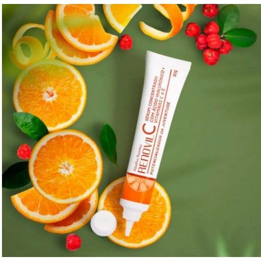 Sérum Abelha Rainha Renovil com Ácido Hialurônico e Vitamina C 30 mL Potencializador da Juventude