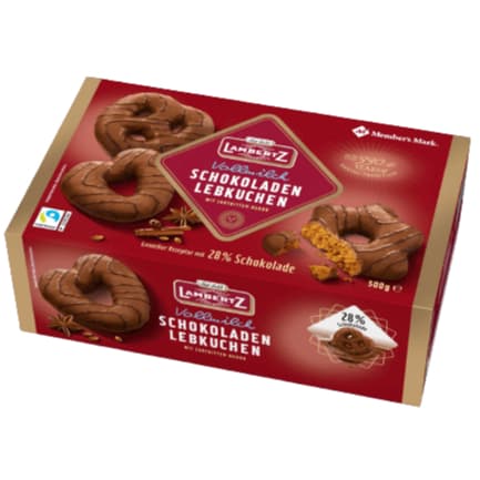 Pão de Mel Lebkuchen Lambertz Caixa 500g Importado Alemanha