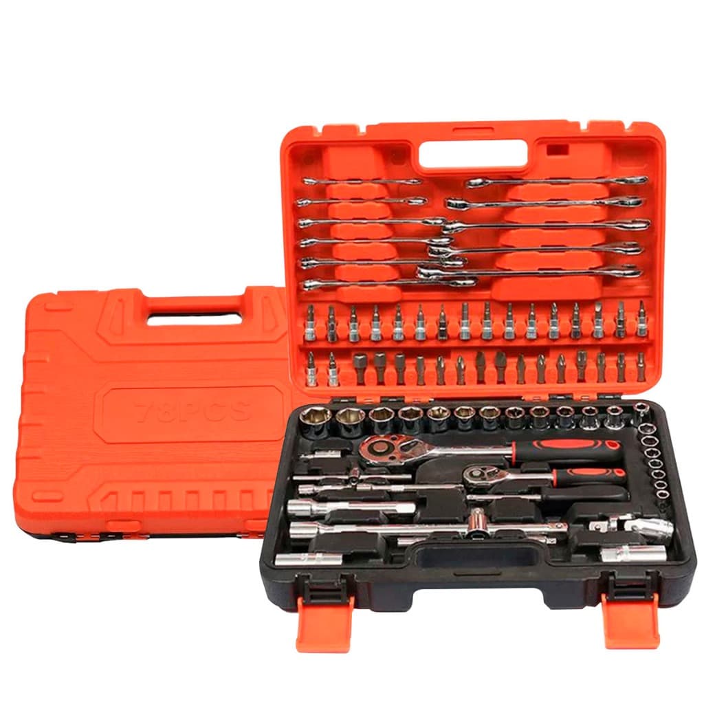 Jogo Ferramentas Completo Maleta Profissional Kit 78 Peças