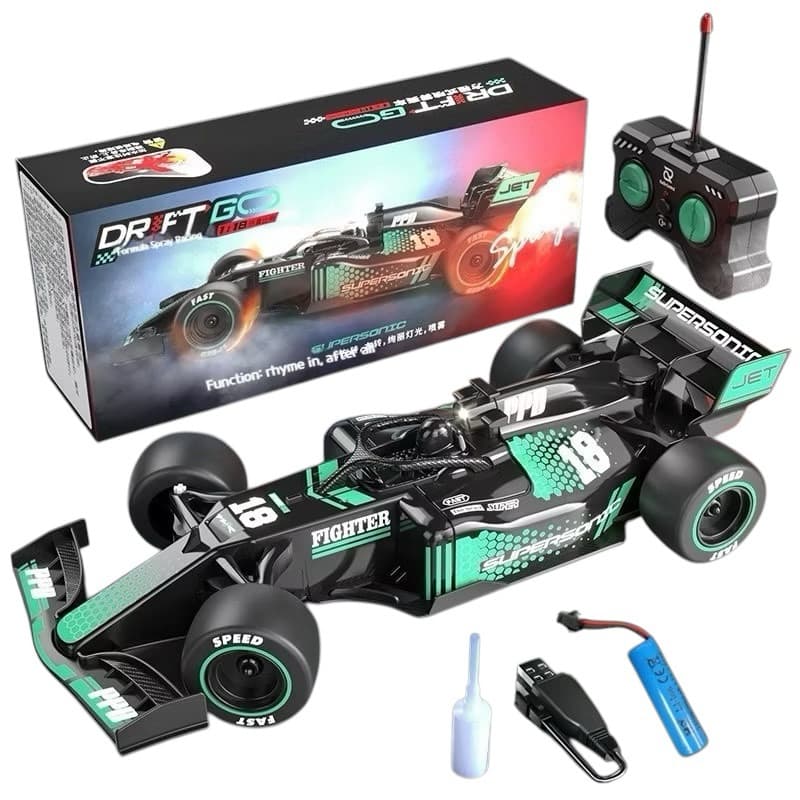 Brinquedo Menino Carrinho Controle Formula 1 Solta Fumaça - 2025  F1 Carrinho Recarregavel