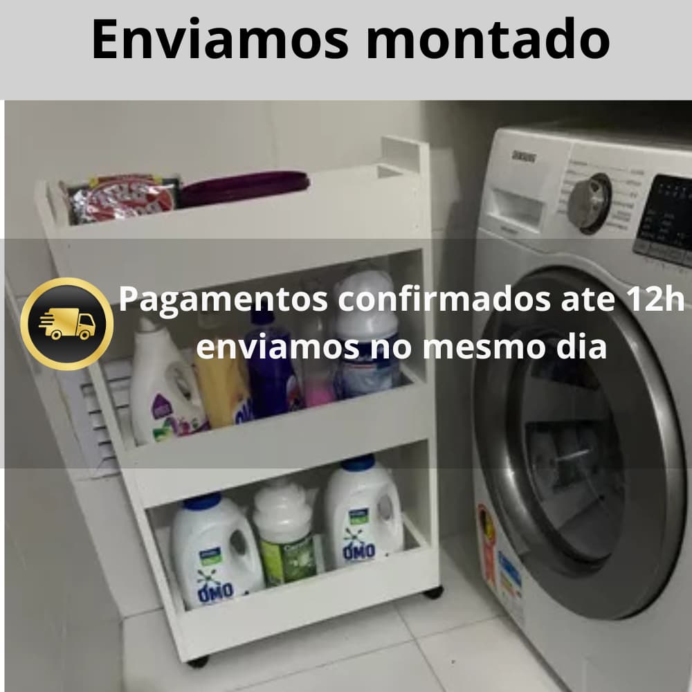 Organizador C/ Prateleiras Multiuso Inovador- Porta Tempero- Oleo para Cozinha Banheiro E Lavanderia