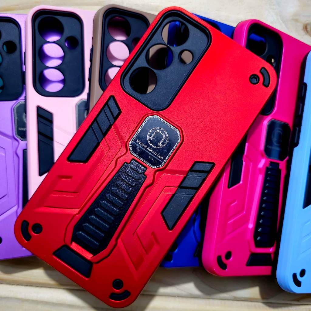 Capa capinha anti impacto silicone com Suporte para Samsung A35 / Capa para Samsung A35 - Magnético