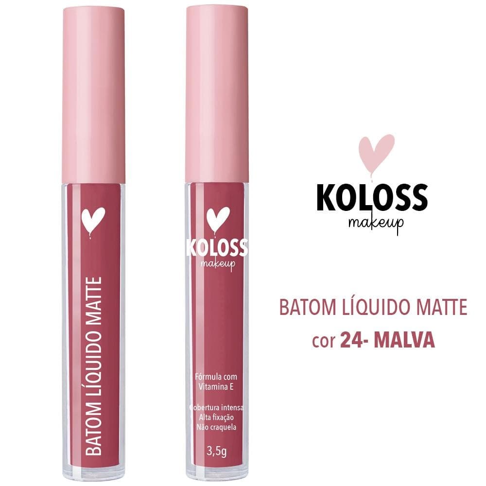 Batom Liquido Matte Koloss cor 24 - Malva