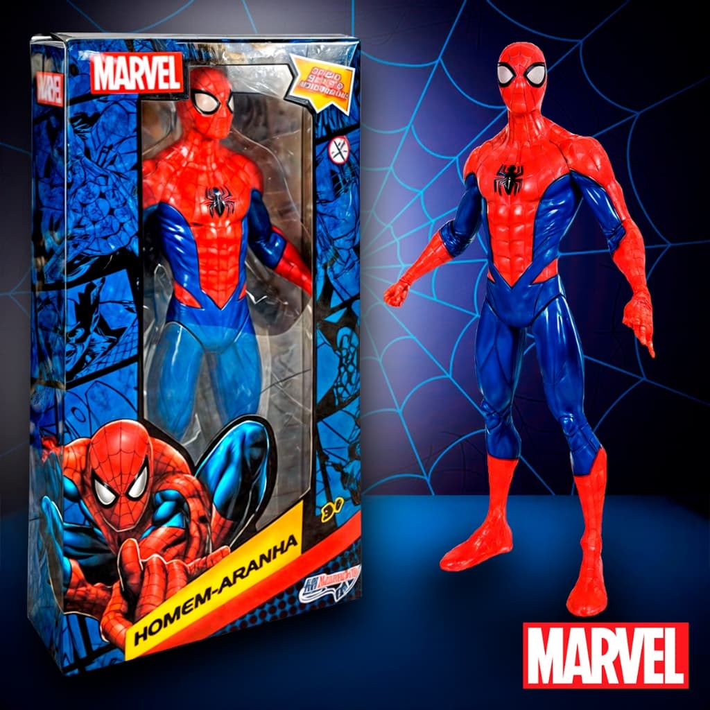 Homem Aranha Boneco Brinquedo Vingadores Articulado Grande 22 Cm