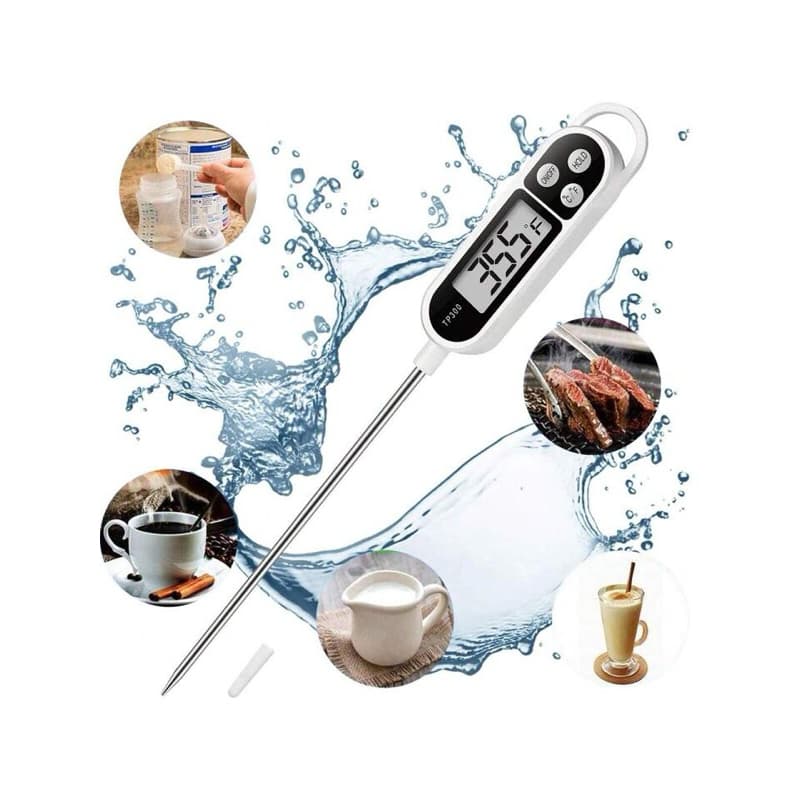 Termômetro de alimento digital, termômetro de cozinha para carne, sonda de alimentos, churrasco, forno
