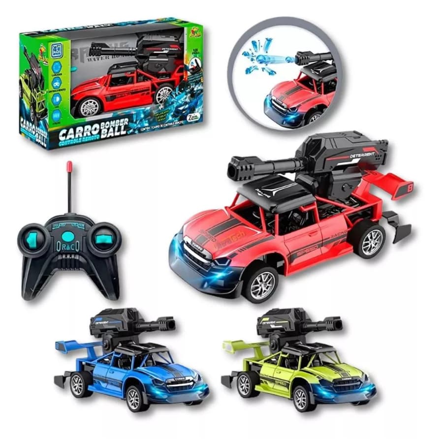 Carrinho Controle Remoto Lançador Bolinha De Gel Elétrico Lançamento