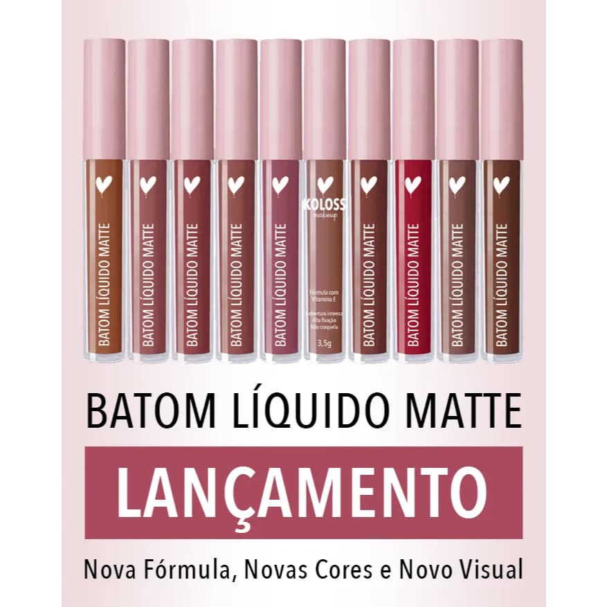 Batom Líquido Matte Koloss - escolha a sua cor