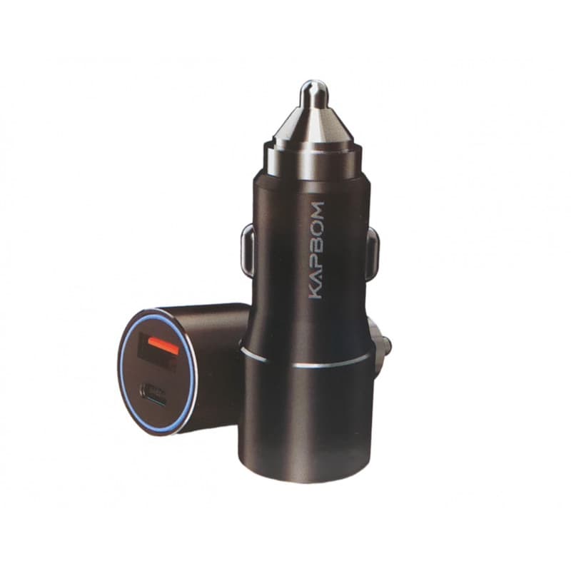 Carregador Veicular 12v TURBO Entrada USB e TIPO-C 20W