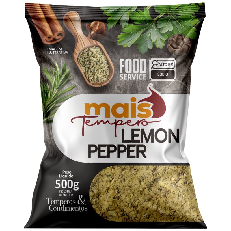 Lemon Pepper 1kg e 500g e 2kg Mais Tempero Alimentos Linha Premium - O MELHOR TEMPERO PARA A SUA COZINHA