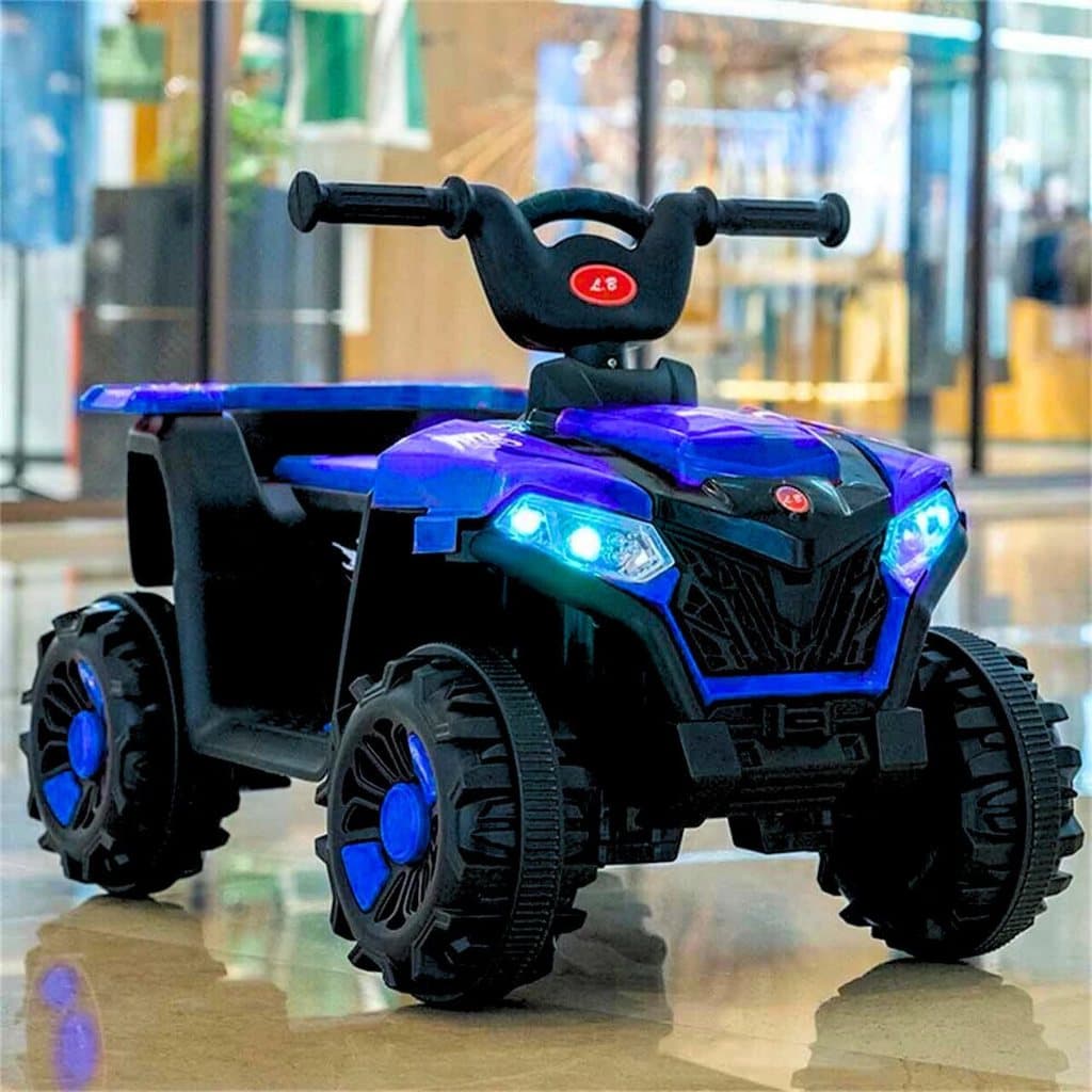 Quadriciclo Elétrico 6v Carrinho Infantil Zippy Toys com Farol, som e Marcha Frente e Ré com Bateria