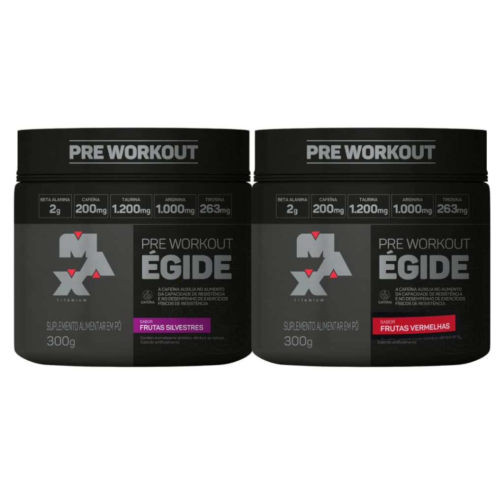 2x Égide - Pré Treino 300G - Max Titanium