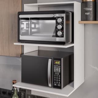 PRATELEIRA SUPORTE MICROONDAS FORNO DE PAREDE MDF DE COZINHA