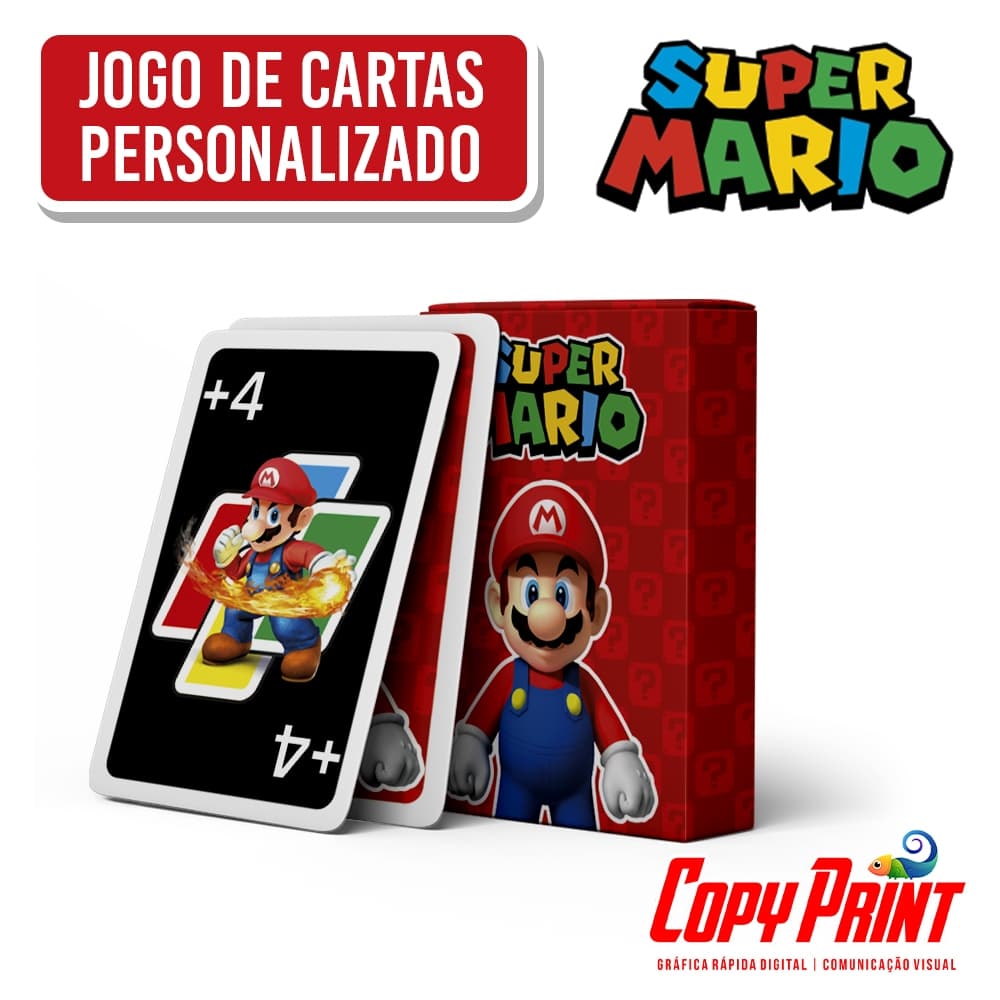 Jogo de Cartão | Jogo de Família | Jogo de Cartas Estilo UNO do Super Mário | Mario Bros.