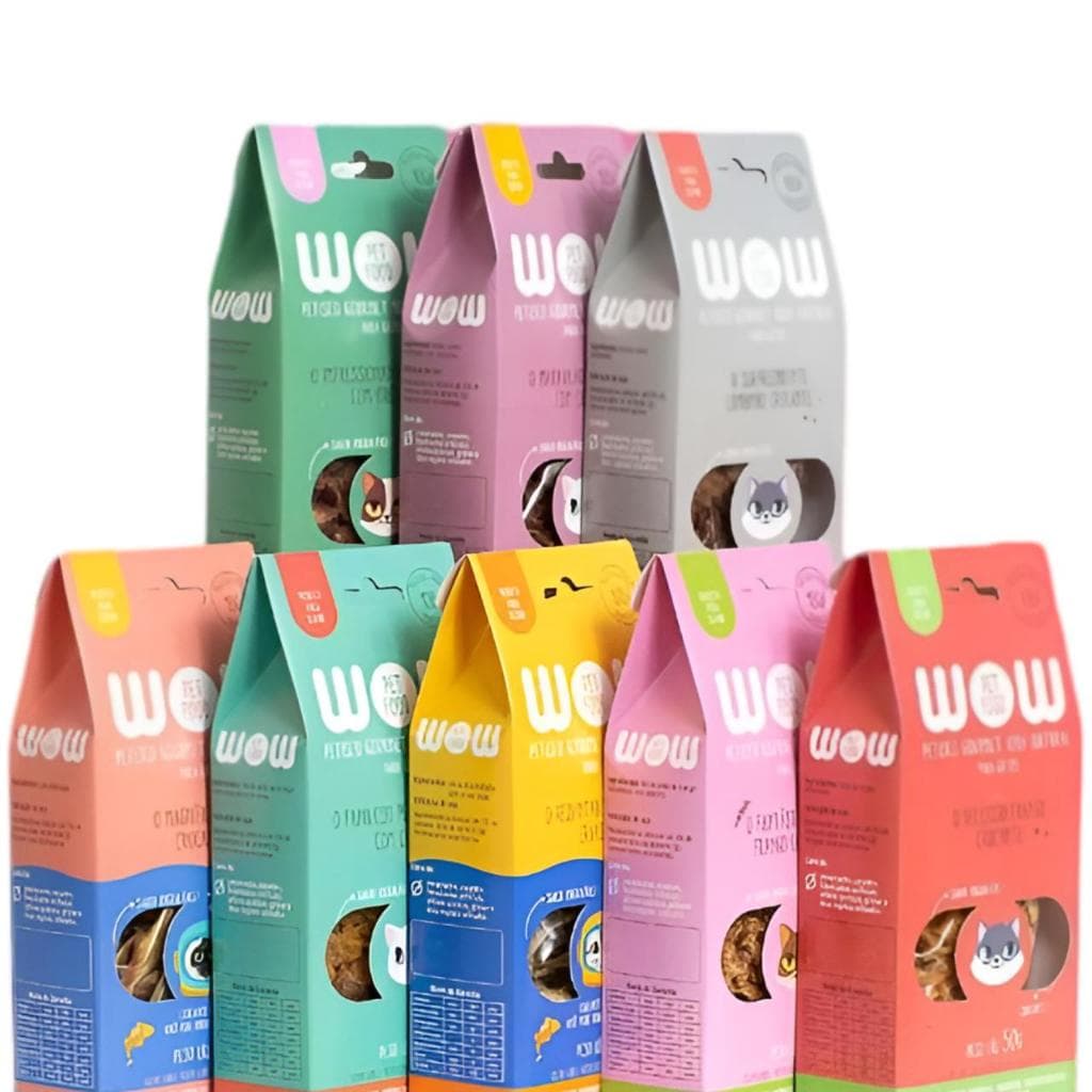 Petisco Desidratado P/ Cães Wow 100% Natural Vários Sabores