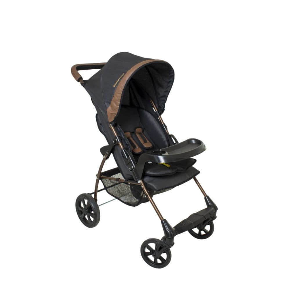 Carrinho de Bebê para Passeio Galzerano Romano 1035 de 0 Meses até 15kg Preto com Cobre