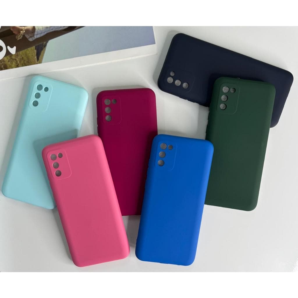 Capa Capinha Para Samsung A02S Silicone Aveludado Película Case