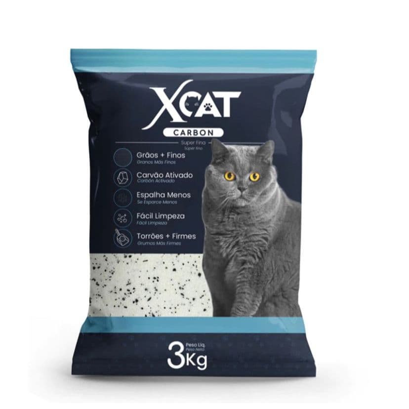 AREIA SANITÁRIA XCAT CARBON PARA GATOS