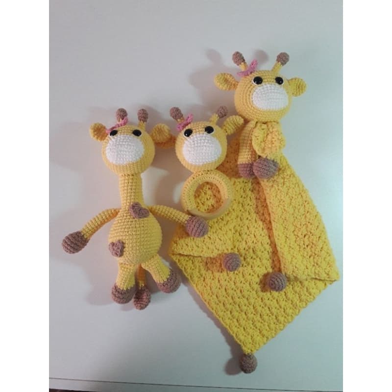 Kit Recém-nascidos Amigurumi Girafa Crochê