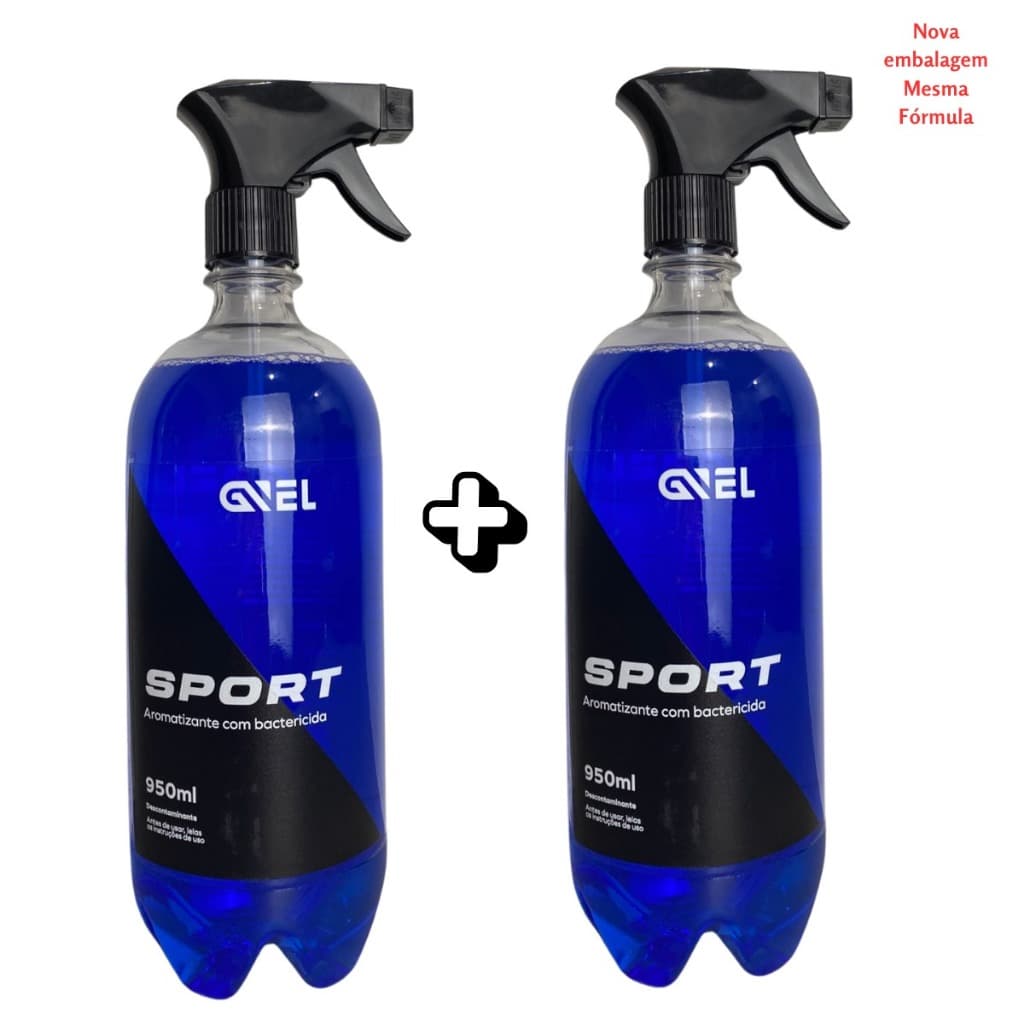 Kit 2 Cheirinhos para Carro Ambiente Kaiak Sport Gnel 950 ML lava jato Estética Automotiva Perfume para carro