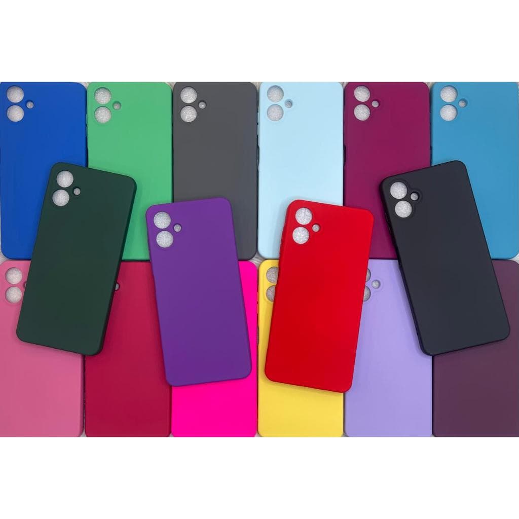 Capa Capinha Para Samsung A06 4G Silicone Aveludado Película Case