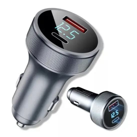 Carregador Carro USB-C PD 20W Carregador Veicular Celular Super Rápido Tipo C Usb QC 3.0 Acessório Automotivo