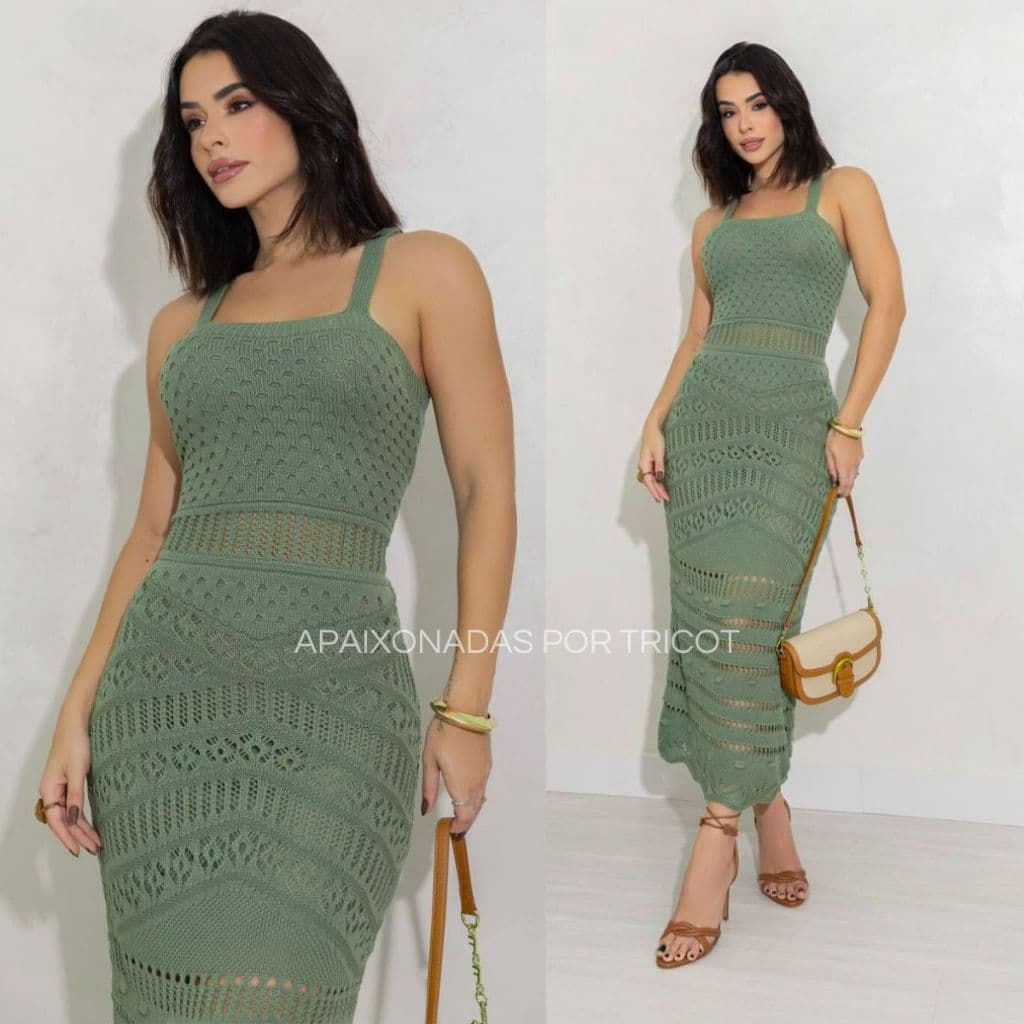 Vestido Midi Tricô Modal Forrado Vestido Feminino Elegante Tricot Natal Reveillon Vestido Branco Vestido Vermelho