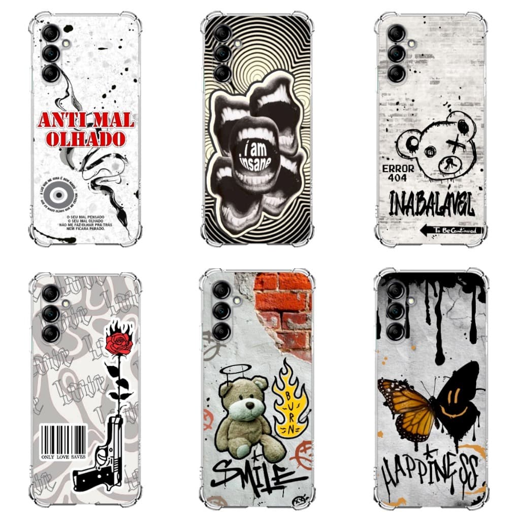 CAPA CAPINHA SAMSUNG A05, A05S, A15, A25 TPU DESENHOS VARIADOS CAPINHA CASE ALTERNATIVOS