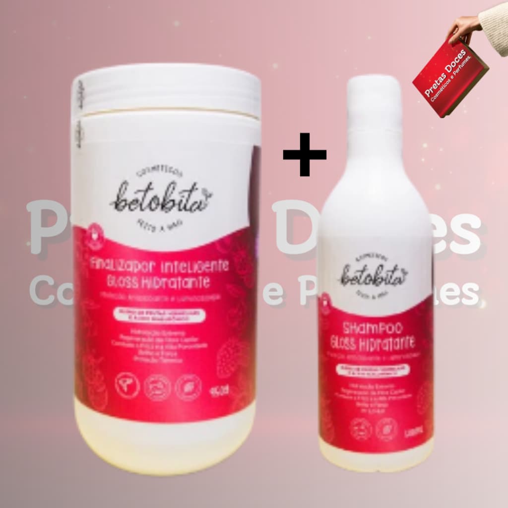 Finalizador Inteligente + Shampoo Gloss Hidratante BetoBita