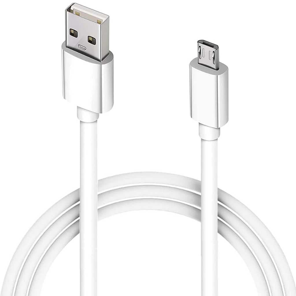 CABO CARREGADOR RÁPIDO REFORÇADO MICRO-USB V8 2 OU 3 METROS BRANCO