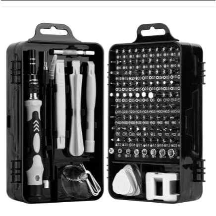 Kit Ferramentas Precisão 115 Peças Completo Profissional Multiuso Jogo Chave Celular Notebook Tablet