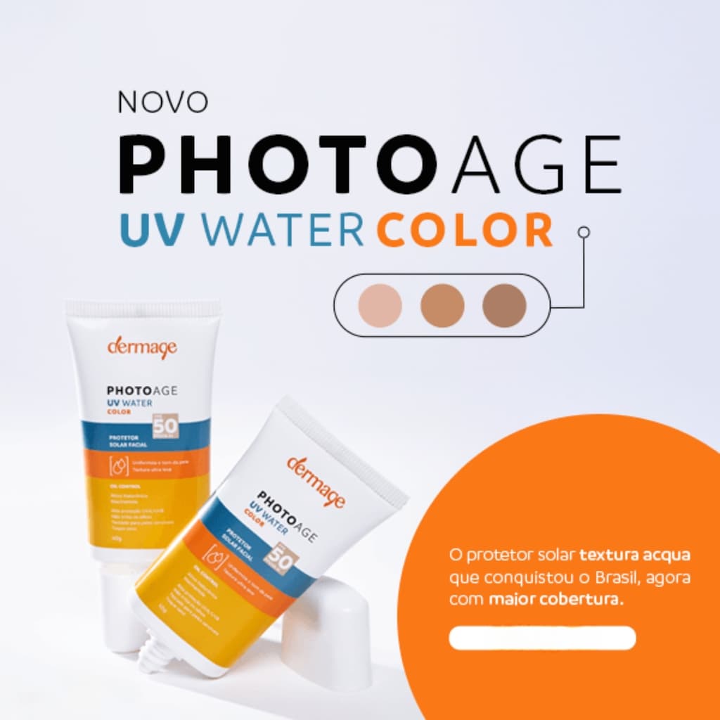 Dermage Photoage UV Water Color Protetor Solar Facial FPS 50