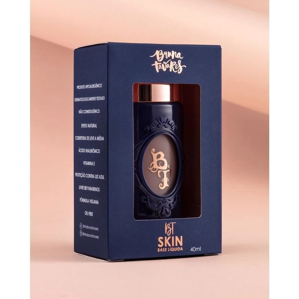 Base Líquida BT Skin Bruna Tavares - Skincare e Acabamento Aveludado!