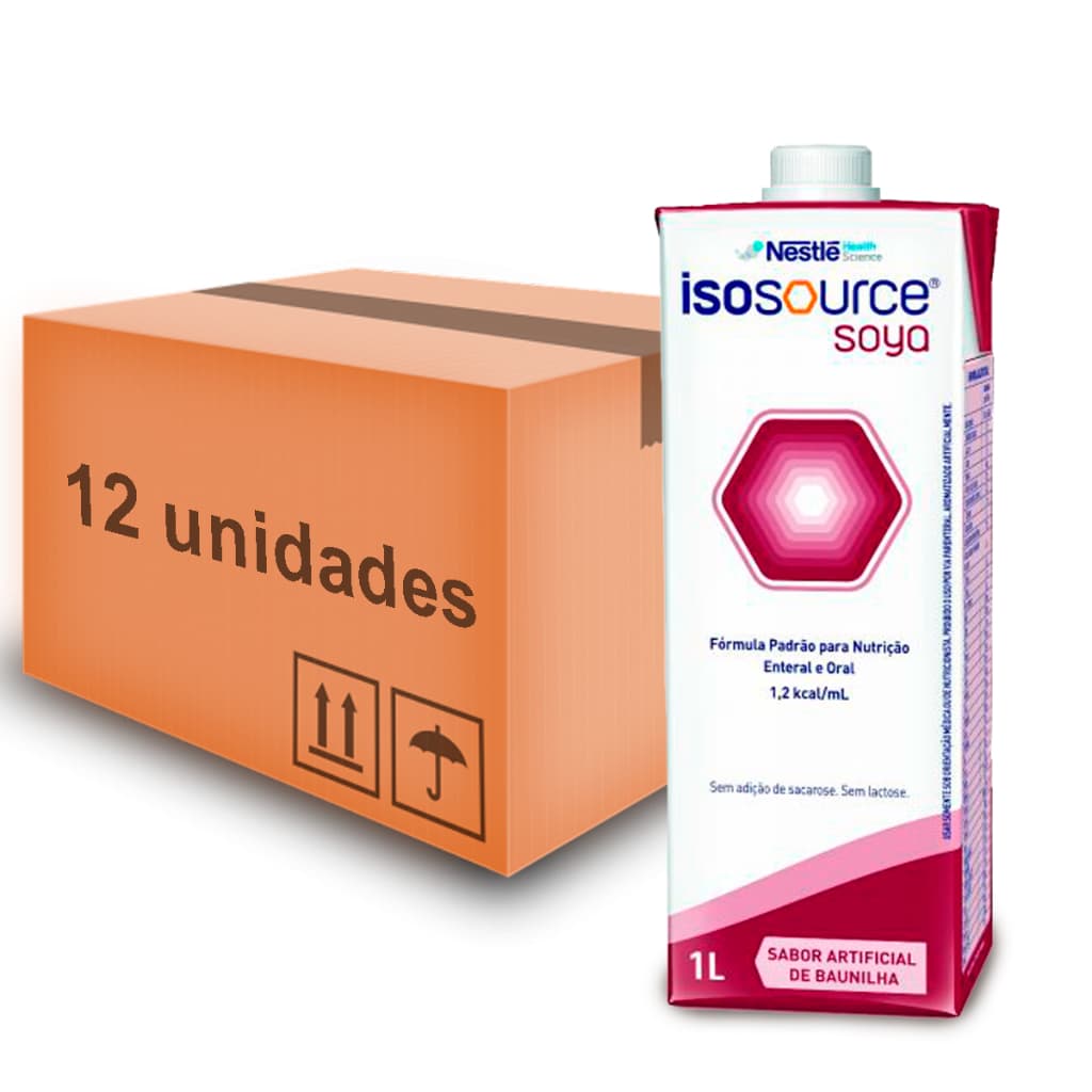 Isosource Soya 1000ml - Caixa Com 12 - Nestle