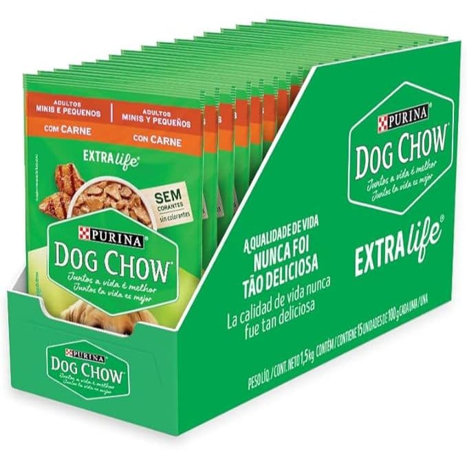 Sache Dog Chow Cordeiro - Com 15 Unidades