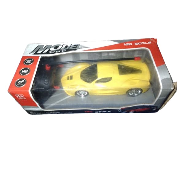 Carrinho Controle Remoto Amarelo Carrinho de Brinquedo a Pilha