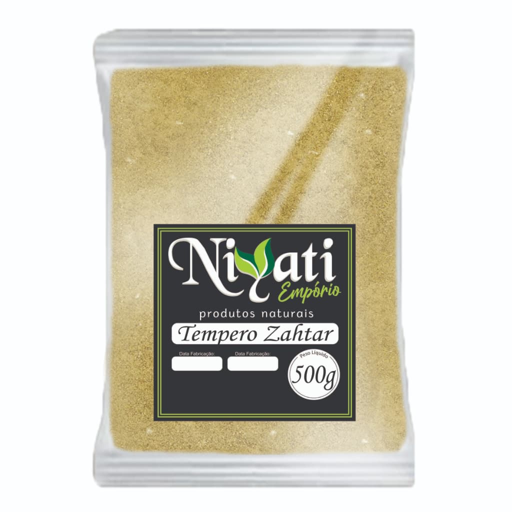 TEMPERO ZAHTAR 500G  Zatar Zaatar Za'tar Zátar Zattar Tempero Arabe Árabe