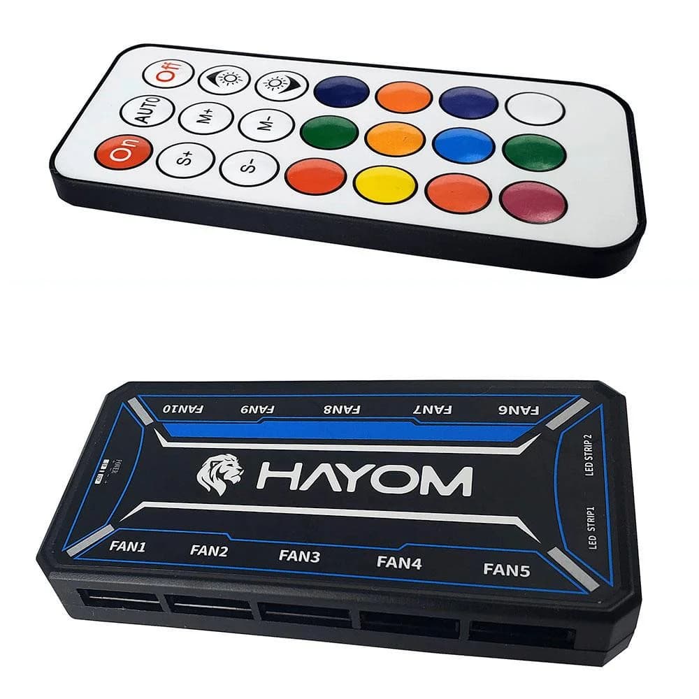 Controladora Para Fan Gamer Hayom Até 10 Fans 120mm - FC1306