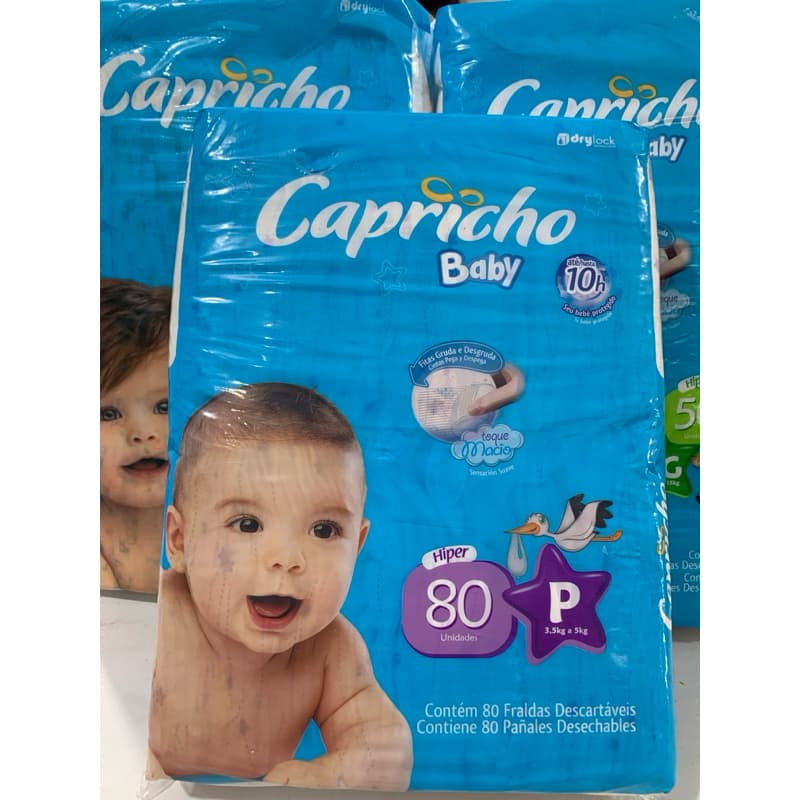 Fralda Descartável Capricho Baby Promoção Pacotão Tamanhos P/M/G/EG