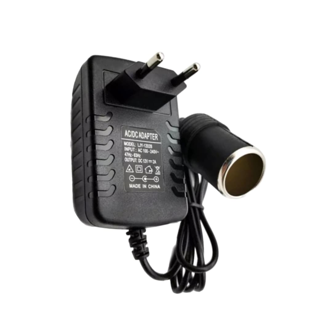 Adaptador veícular Tomada Carregador De Cigarro De Carro 12v 2A