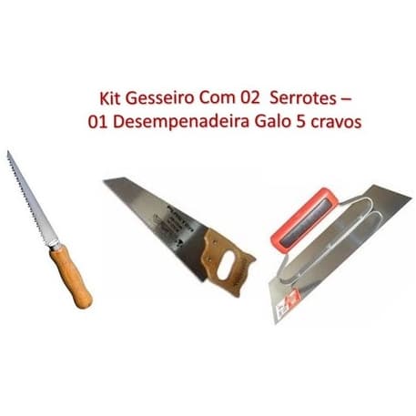Caixa de Ferramentas para Gesseiro com 3 Itens