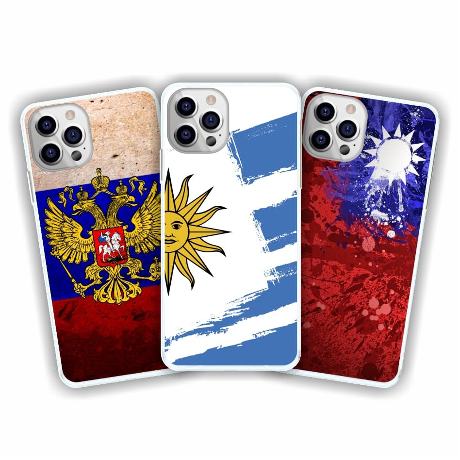 Capa de celular Bandeira capa personalizada Rússia Suiça Ucrânia Uruguay Turquia capinha