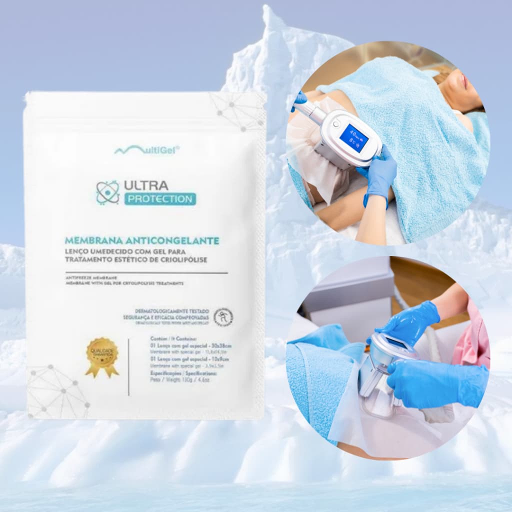 Manta Para Proteção de Criolipolise G Kit com 15 unidades