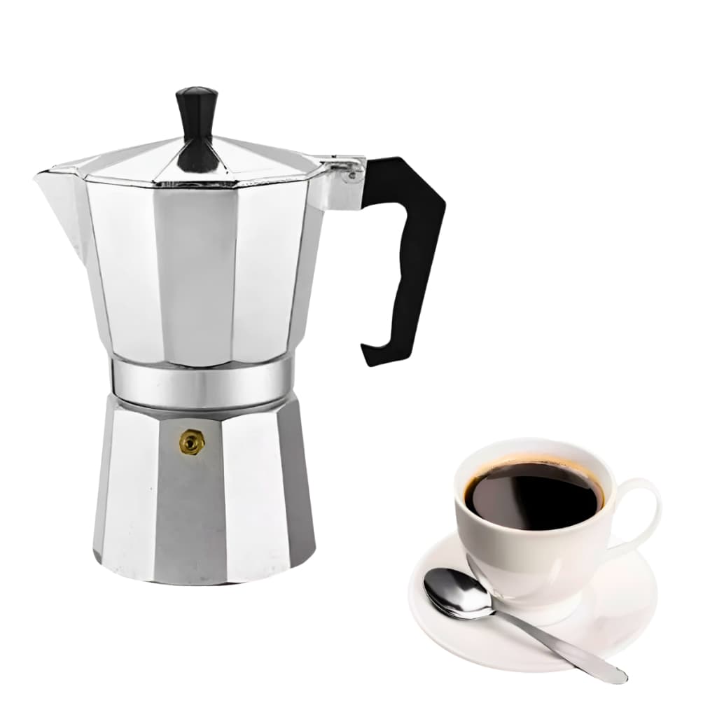 Cafeteira Italiana 9 Xícaras Alumínio Café Expresso Prática Resistente Moka Manual