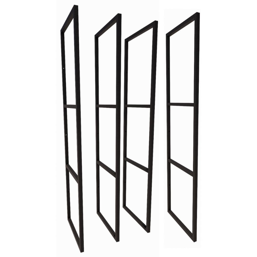 4 Suporte Prateleira Estilo Industrial Parede Teto 100x28cm